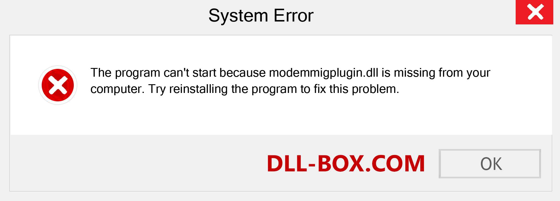 modemmigplugin.dll file is missing?. Download for Windows 7, 8, 10 - Fix  modemmigplugin dll Missing Error on Windows, photos, images